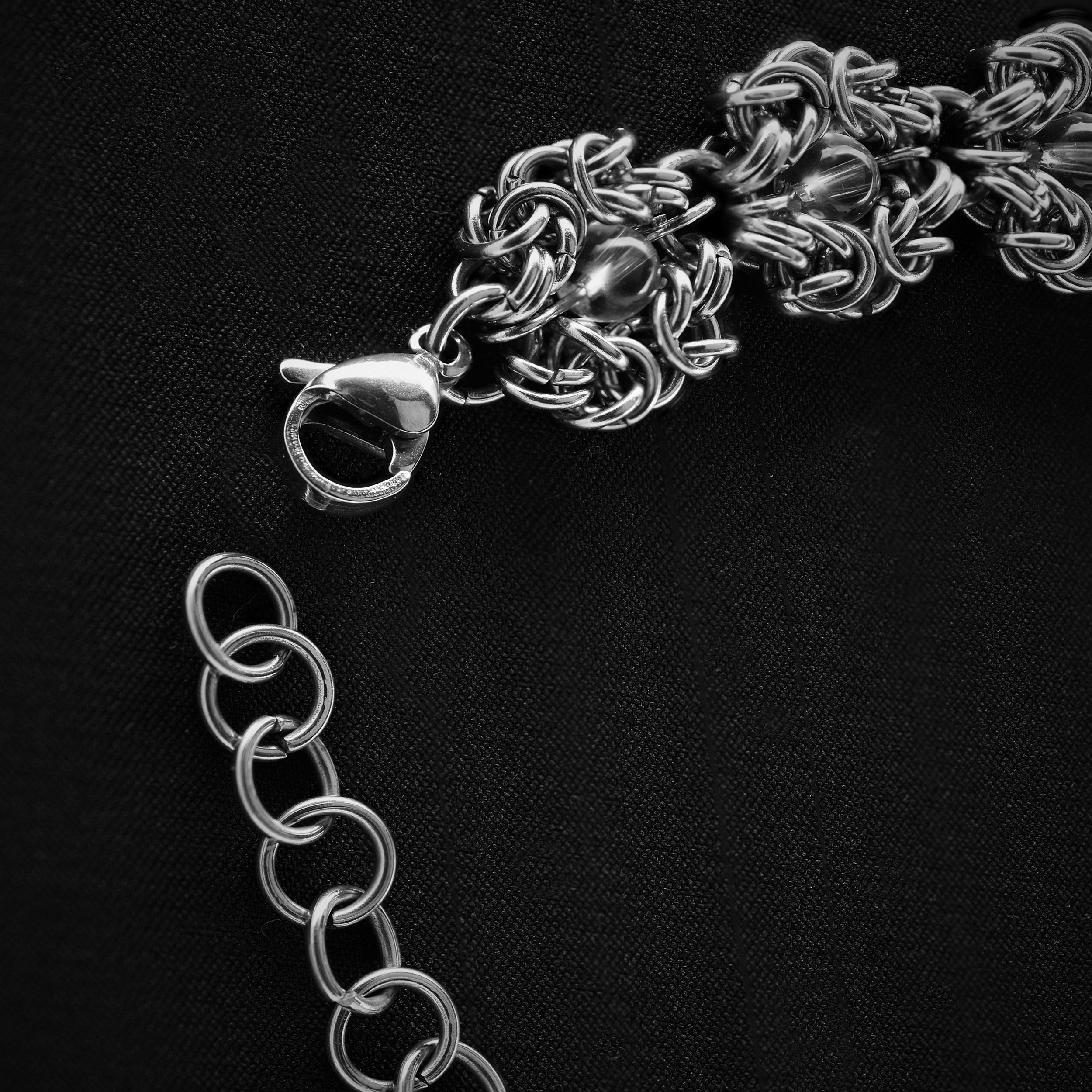 Bransoletka "Metalowe kwiaty"